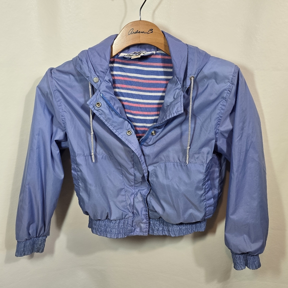 VTG PACIFIC TRAIL Convertible Hood Lined Jacket with Pockets Girl's 10